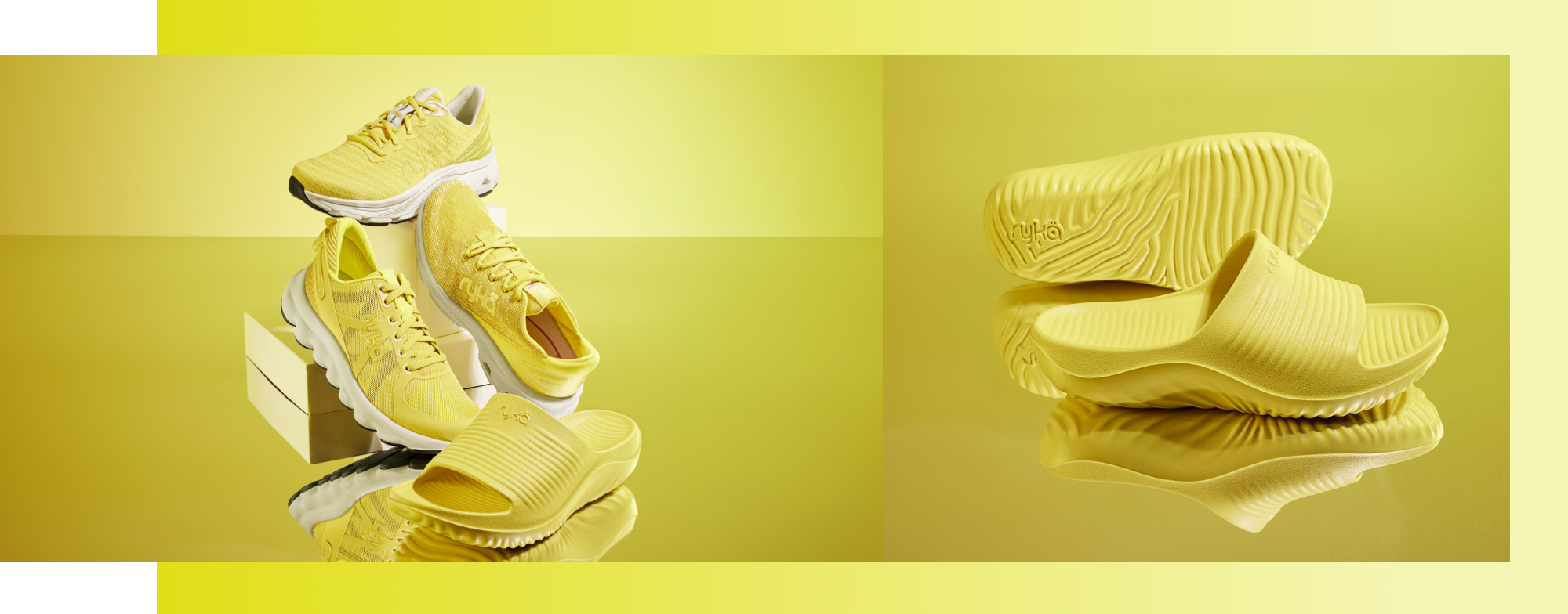 Yellow Rykä shoes