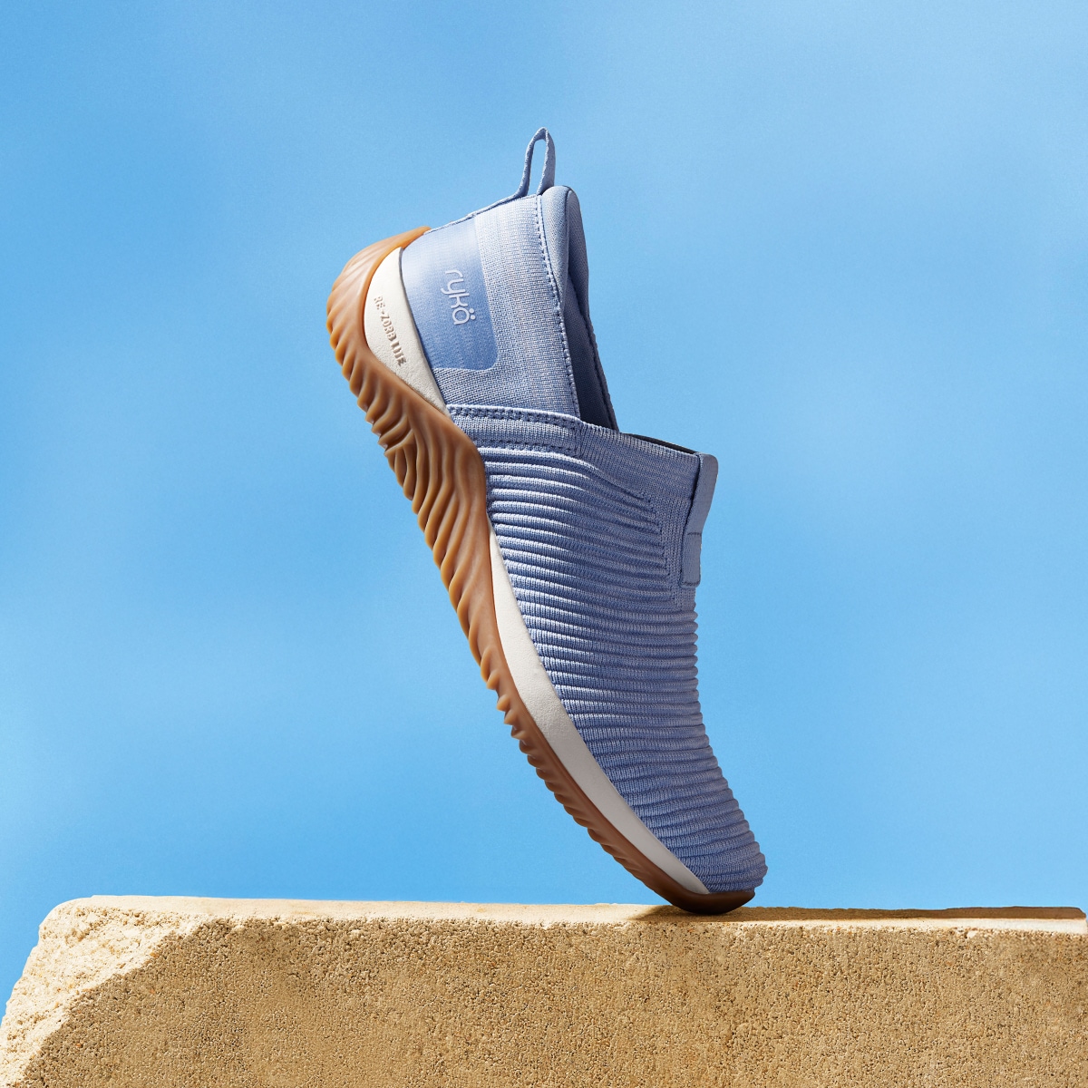 shop echo knit womens slip on walking sneaker