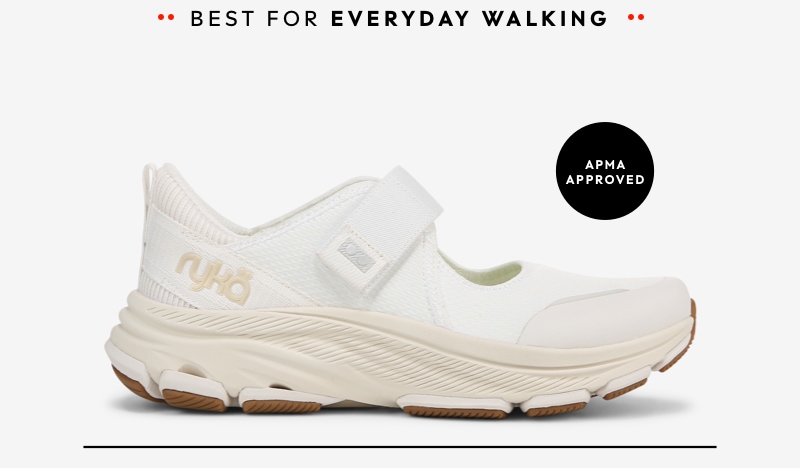 BEST FOR EVERYDAY WALKING. APMA APPROVED.