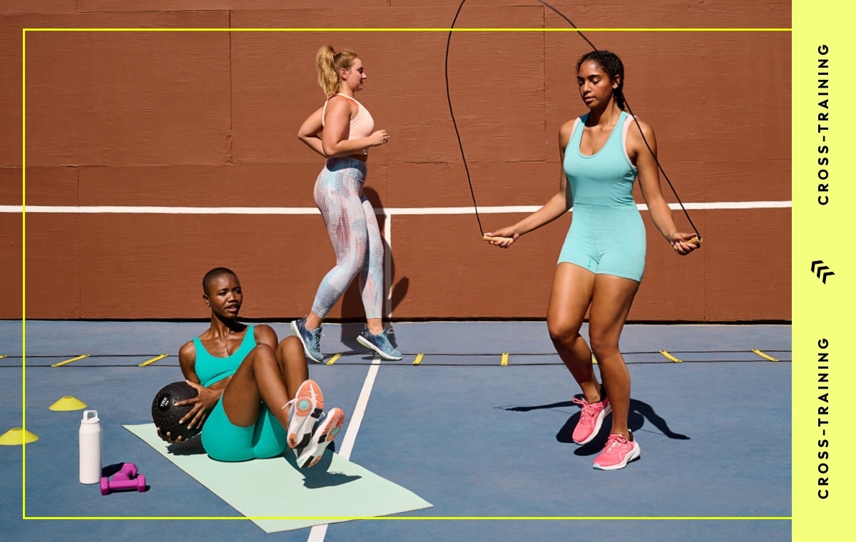 3 women working out wearing ryka training shoes