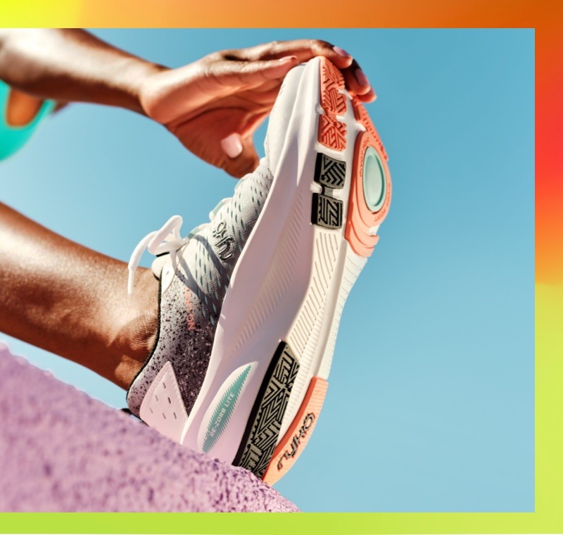 close up of a ryka training shoe