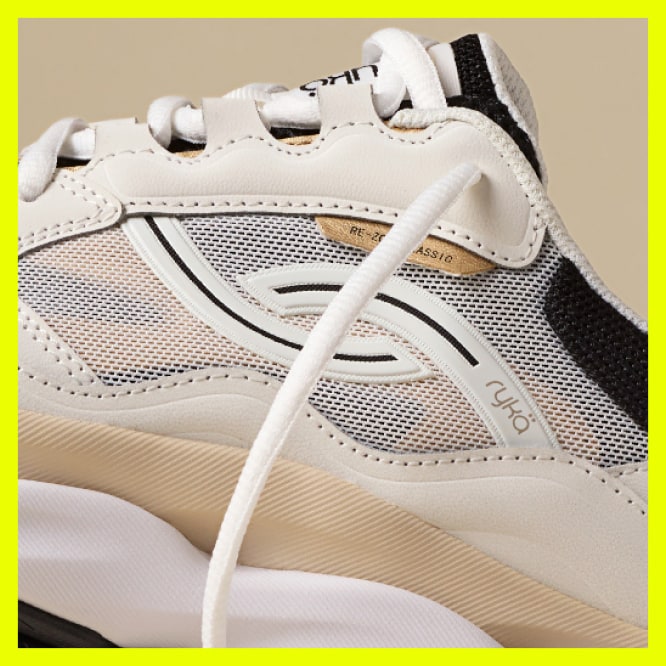 an image of the REZORB MAX CLASSIC shoe showcasing the features of the shoe
