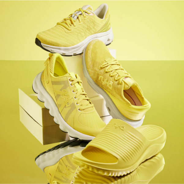 Yellow Ryka shoes