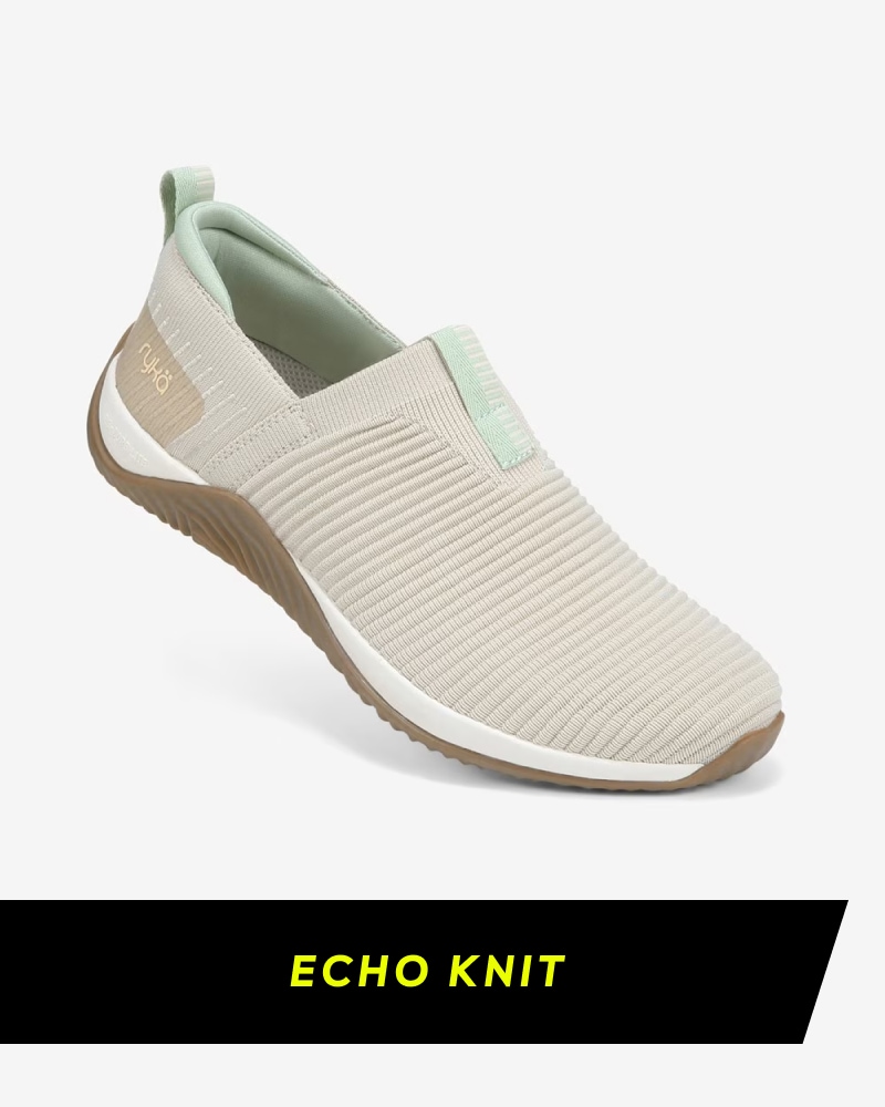 Echo knit slip on sneaker