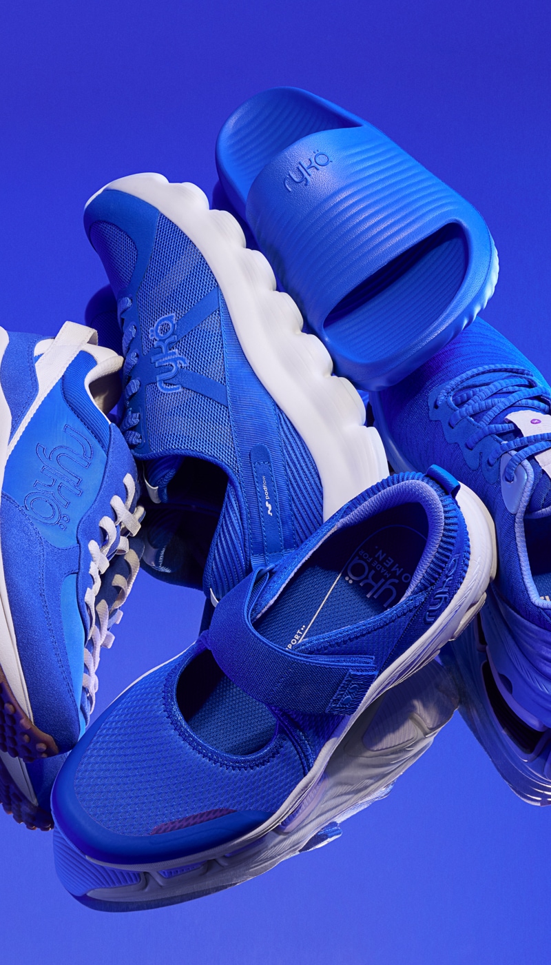 blue sneakers 