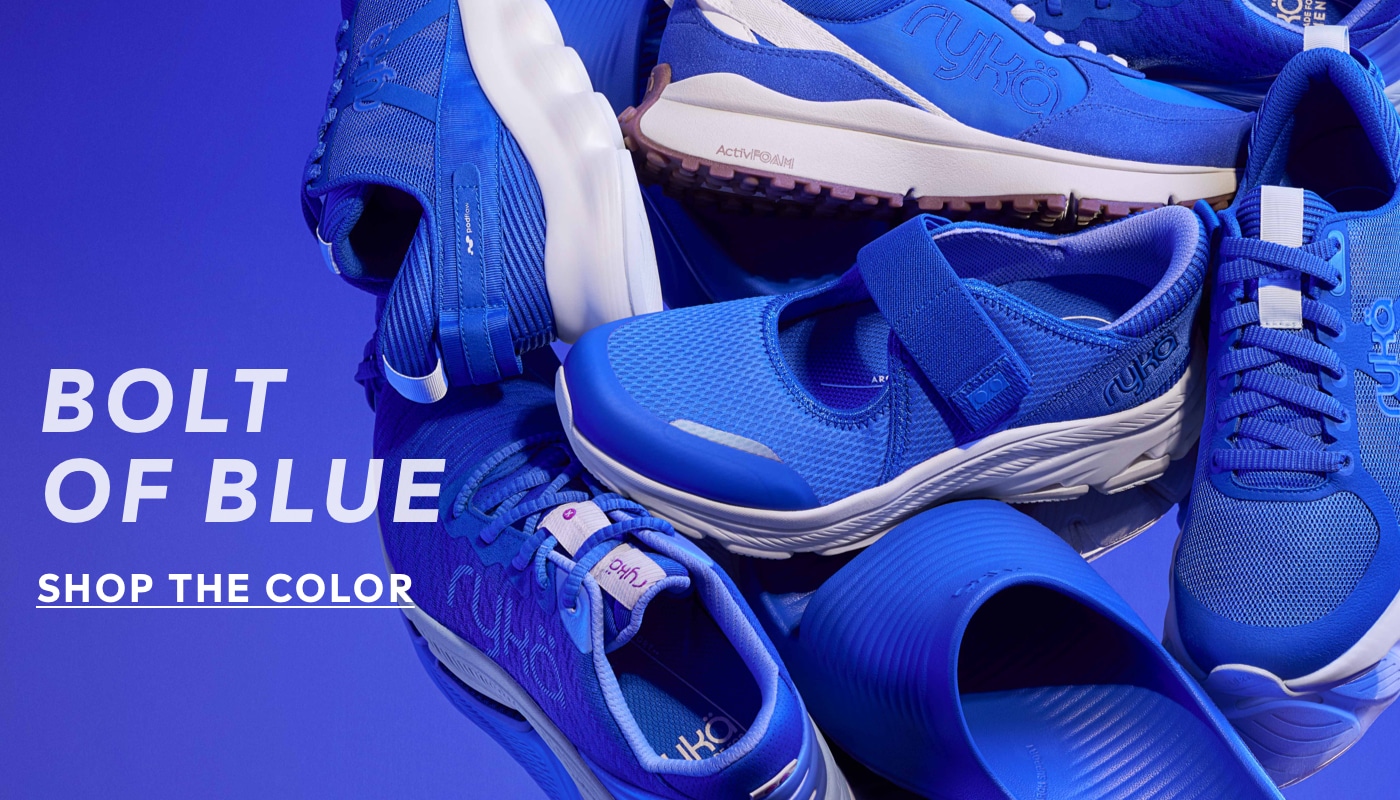 Shop blue sneakers and sheos