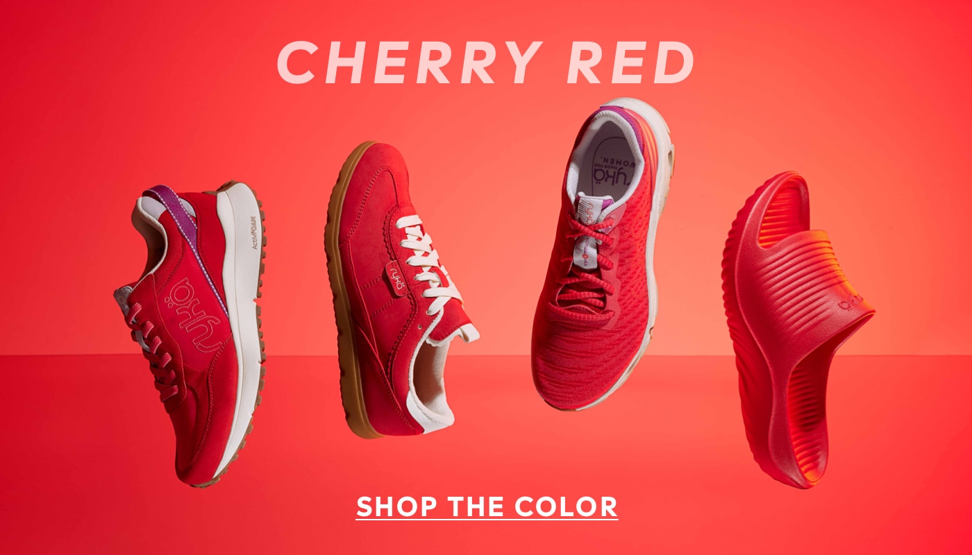 shop red sneakers and shoes