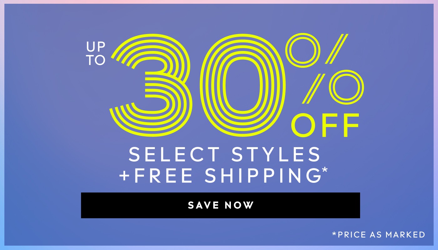 Save up to 30% off and get free shipping!