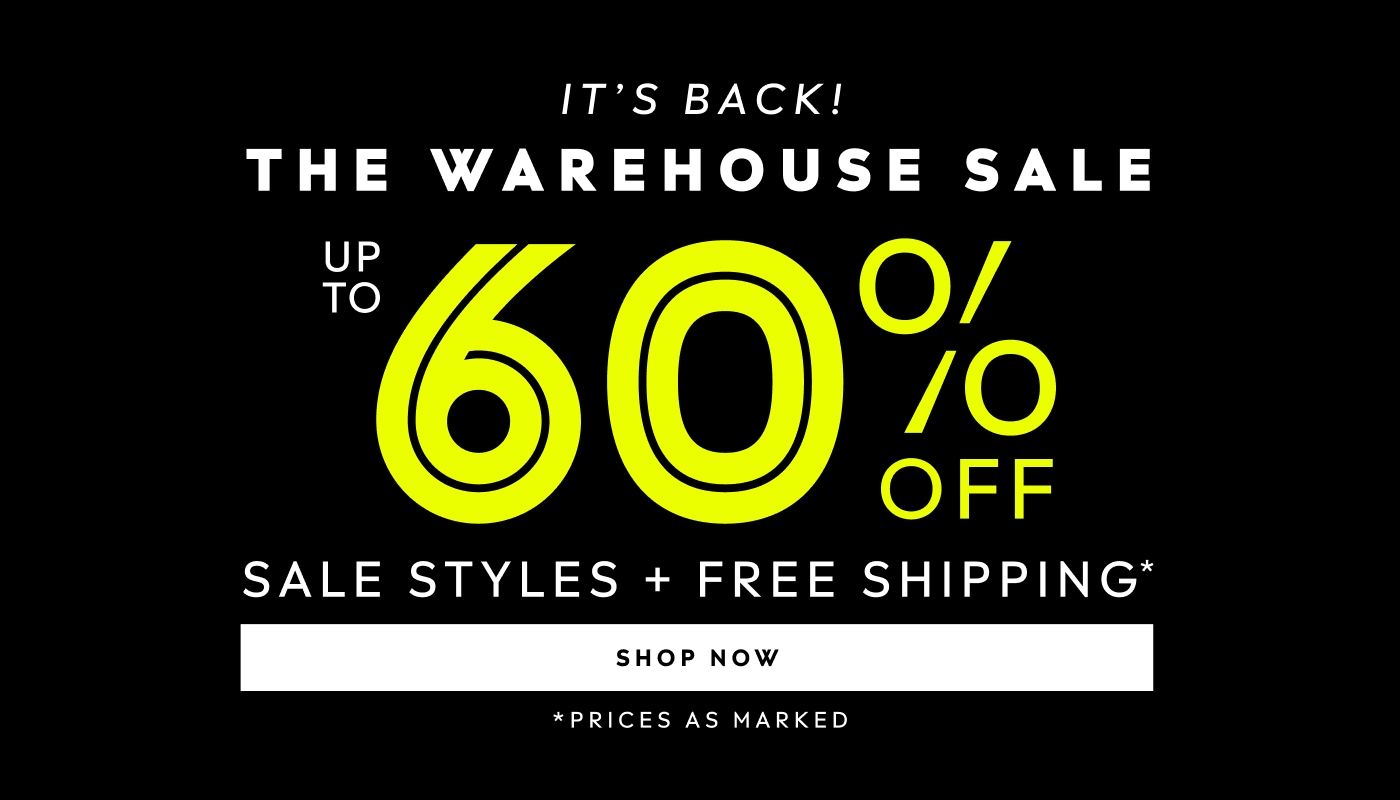 Up to 60% off sale styles and free shipping