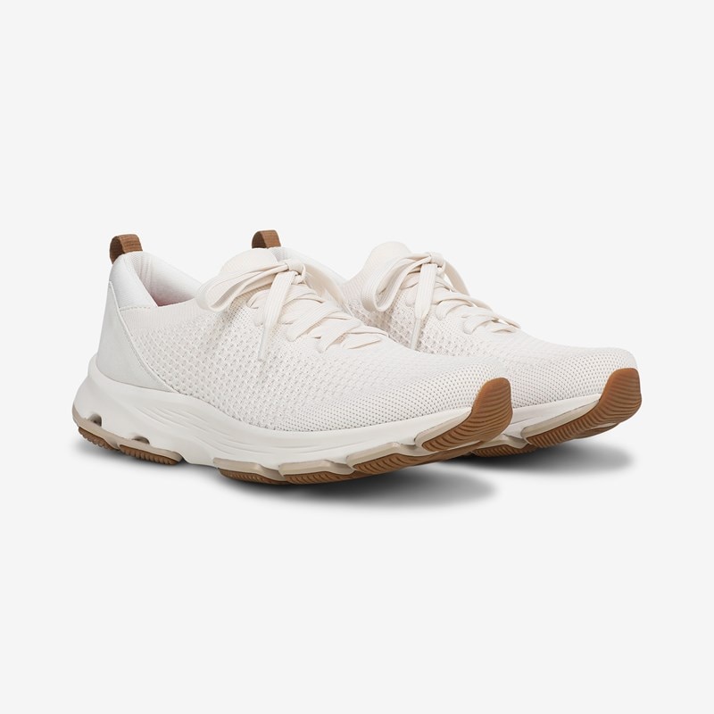 Ryka Devotion Fuse Walking Sneakers White Alyssum Knit Fabric 10.0 M Slip On