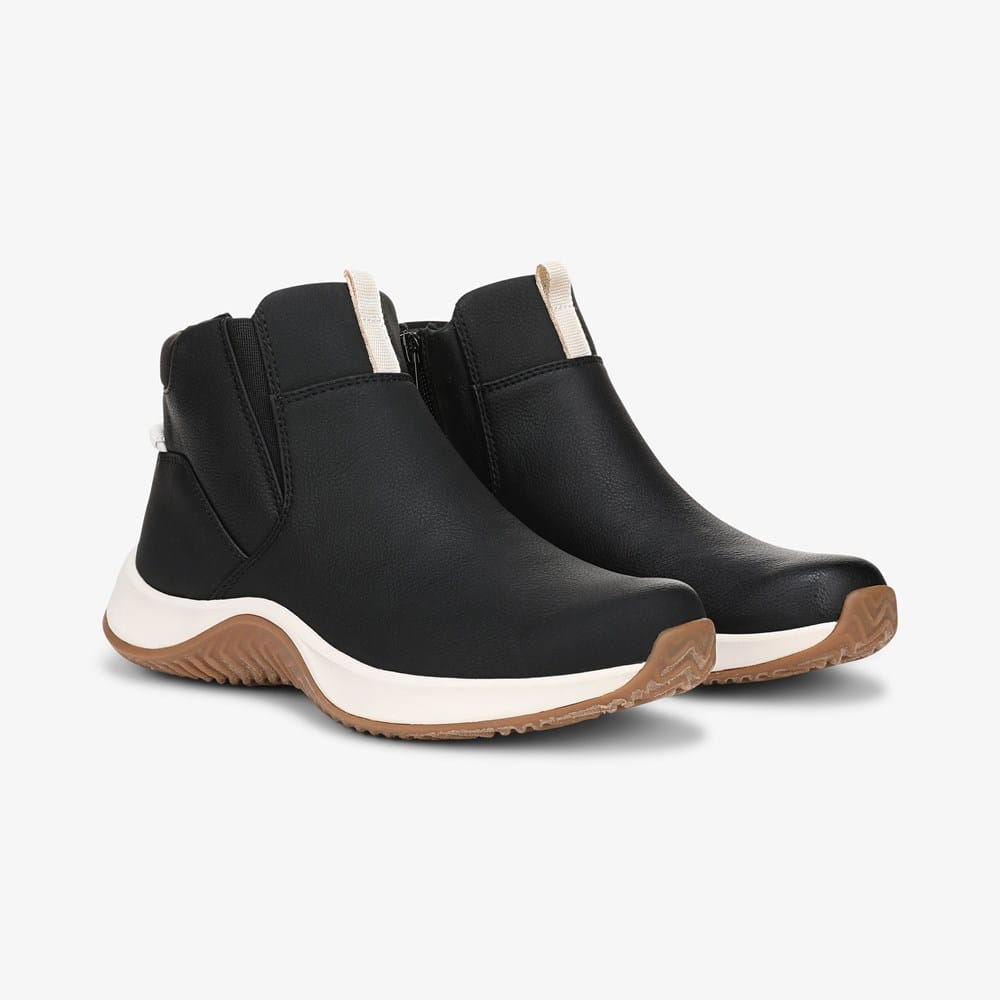 Ryka Women's Senna Ankle Boots Synthetic Round Toe Flat Heel Waterproof