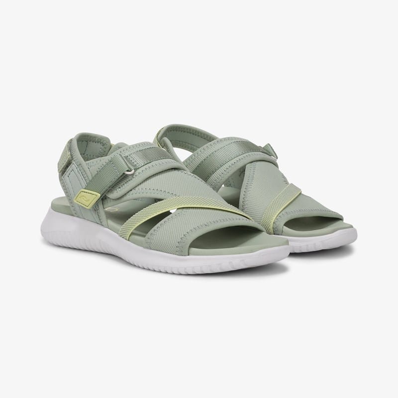 Ryka Joy Strappy Sandal Laurel Green Fabric 8.5 M