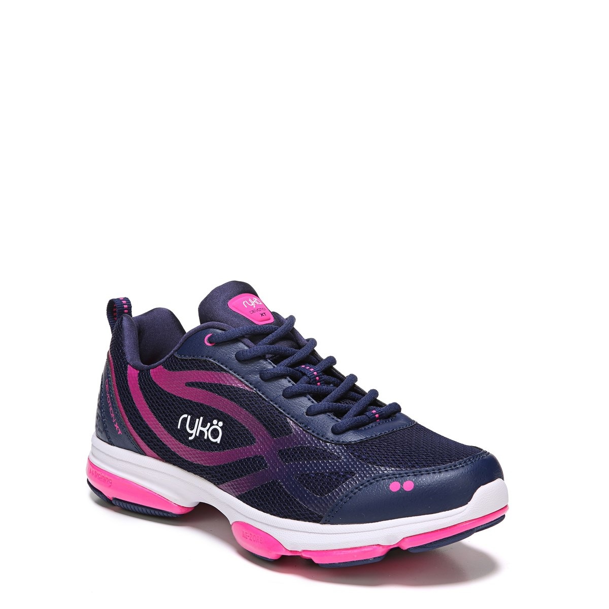 Ryka Devotion XT Training Shoe in Blue/Pink/White