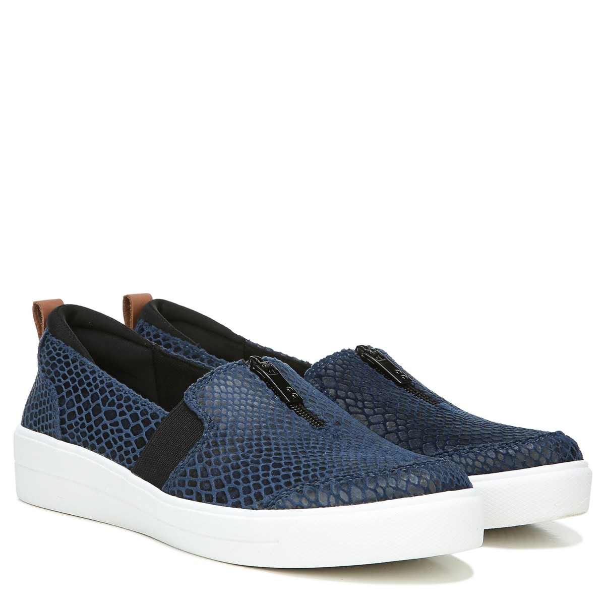 slip on navy sneakers