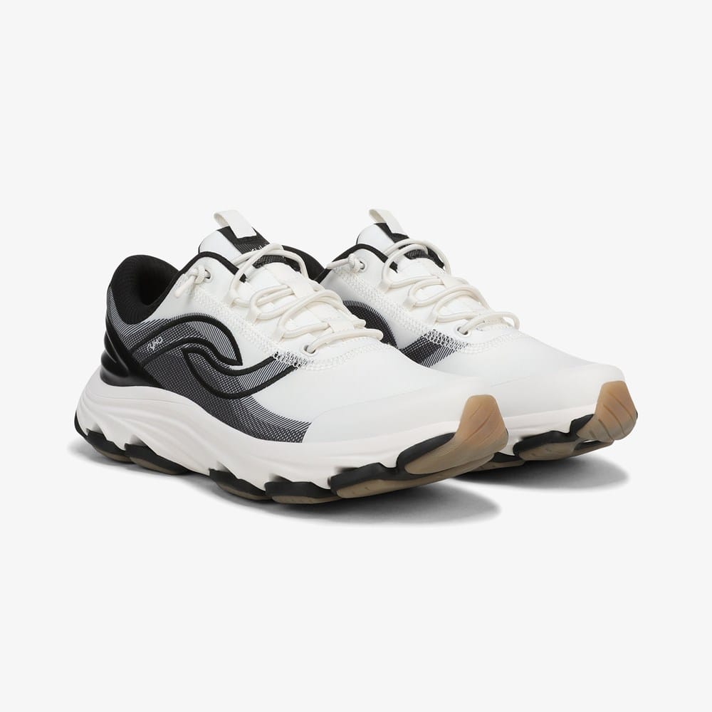 おっきーryka ホワイト/ゴールド スニーカー Rykä Devotion EZ 2 Walking Sneaker | Womens Sneakers