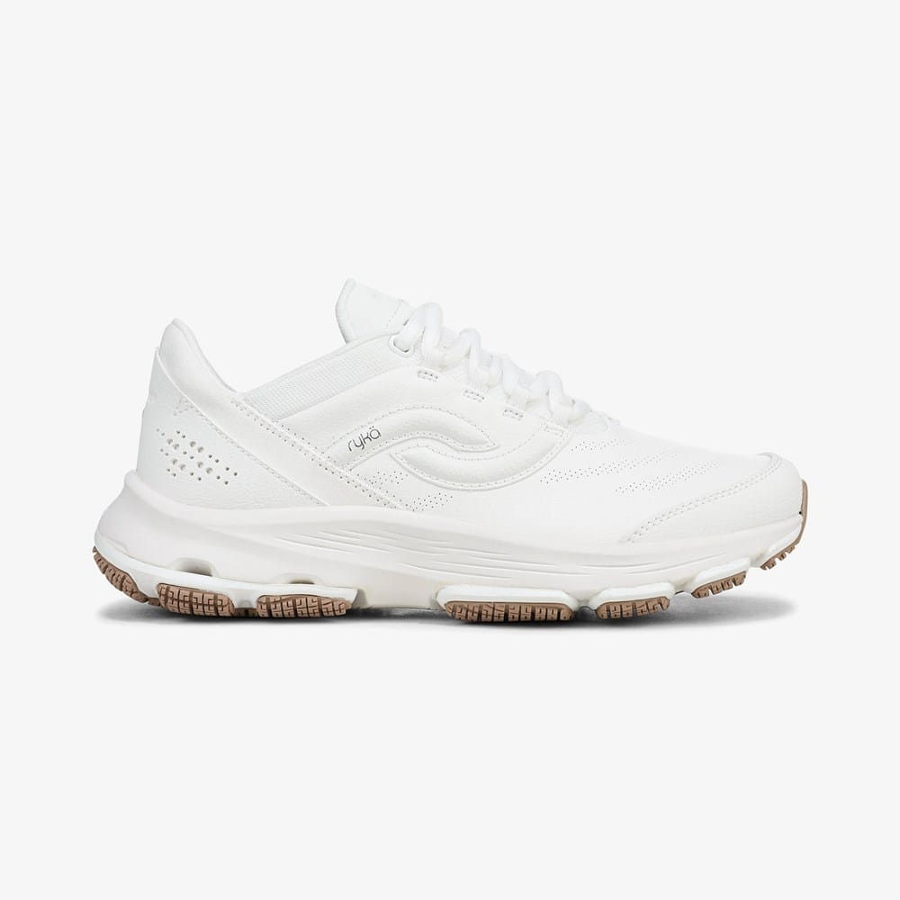 (7080)未使用・ryka フィットネスシューズ ホワイト シルバー23cm Rykä Devotion SR Walking Sneaker | Womens Work