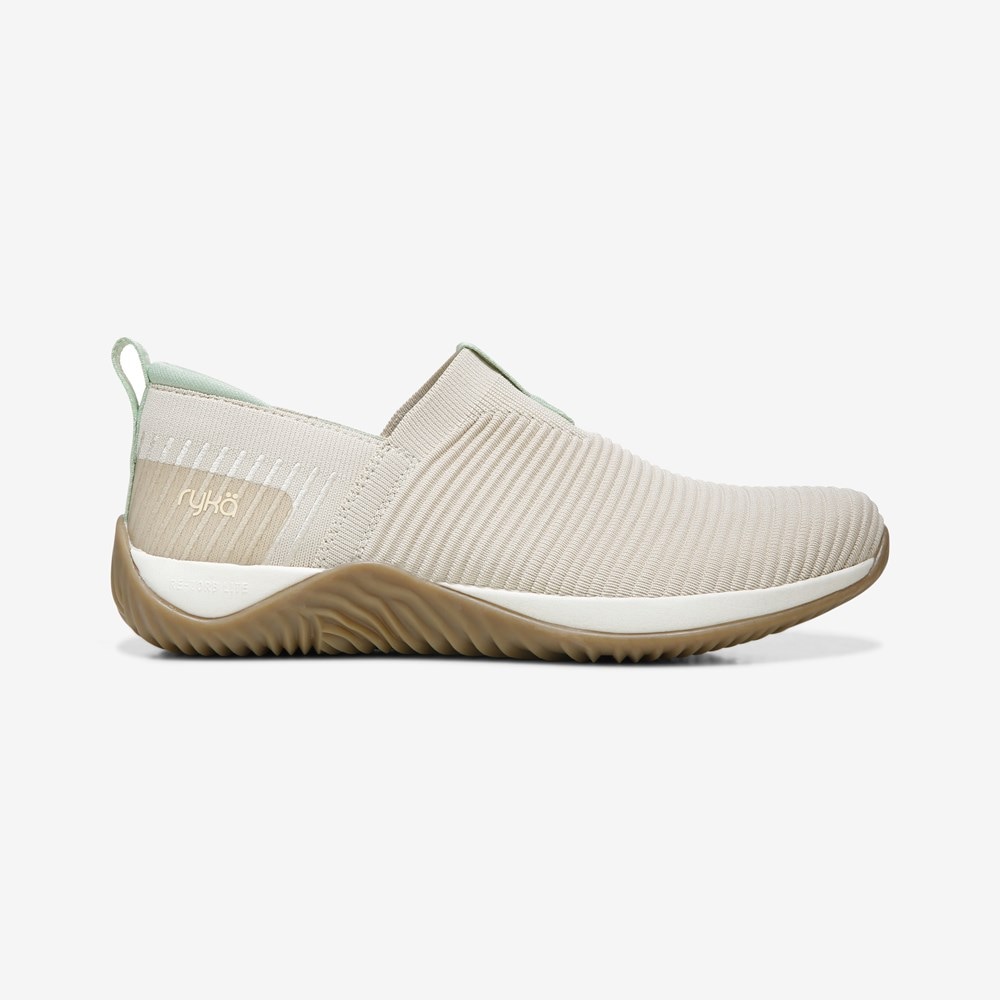 Womens knit slip on sneakers on sale