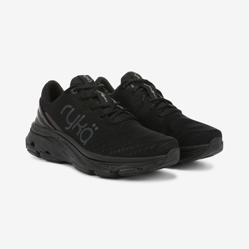 Ryka Devotion X Max Rs Shoes Black 7.5 W Arch Support, Lightweight