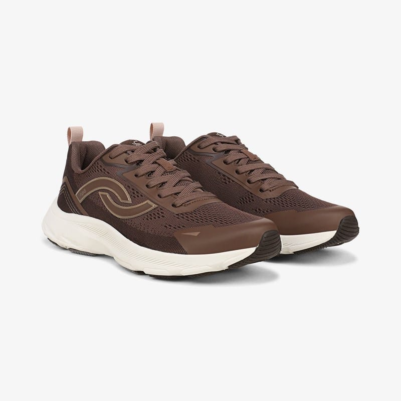 Ryka Devine Walking Sneakers Fudge Brown Mesh Fabric/synthetic 6.5 W Lightweight
