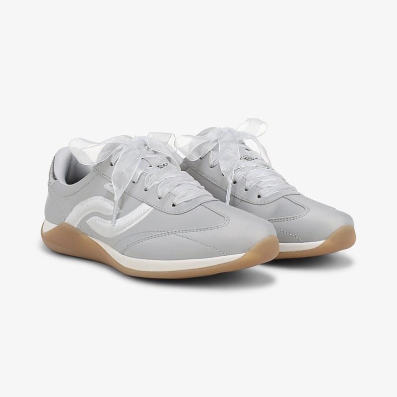 Ryka Era Luxe Sneakers Silver Satin Fabric Fabric/leather 6.0 W Lightweight
