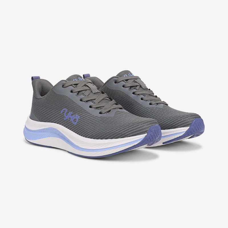 Ryka Genuine Walking Sneakers Granite Grey Mesh Fabric 11.0 M