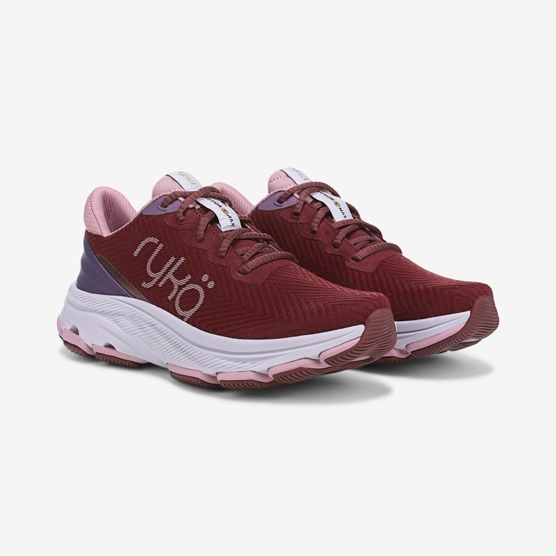Ryka Devotion X Max Rs Shoes Windsor Red Mesh Fabric 9.5 M Arch Support, Lightweight