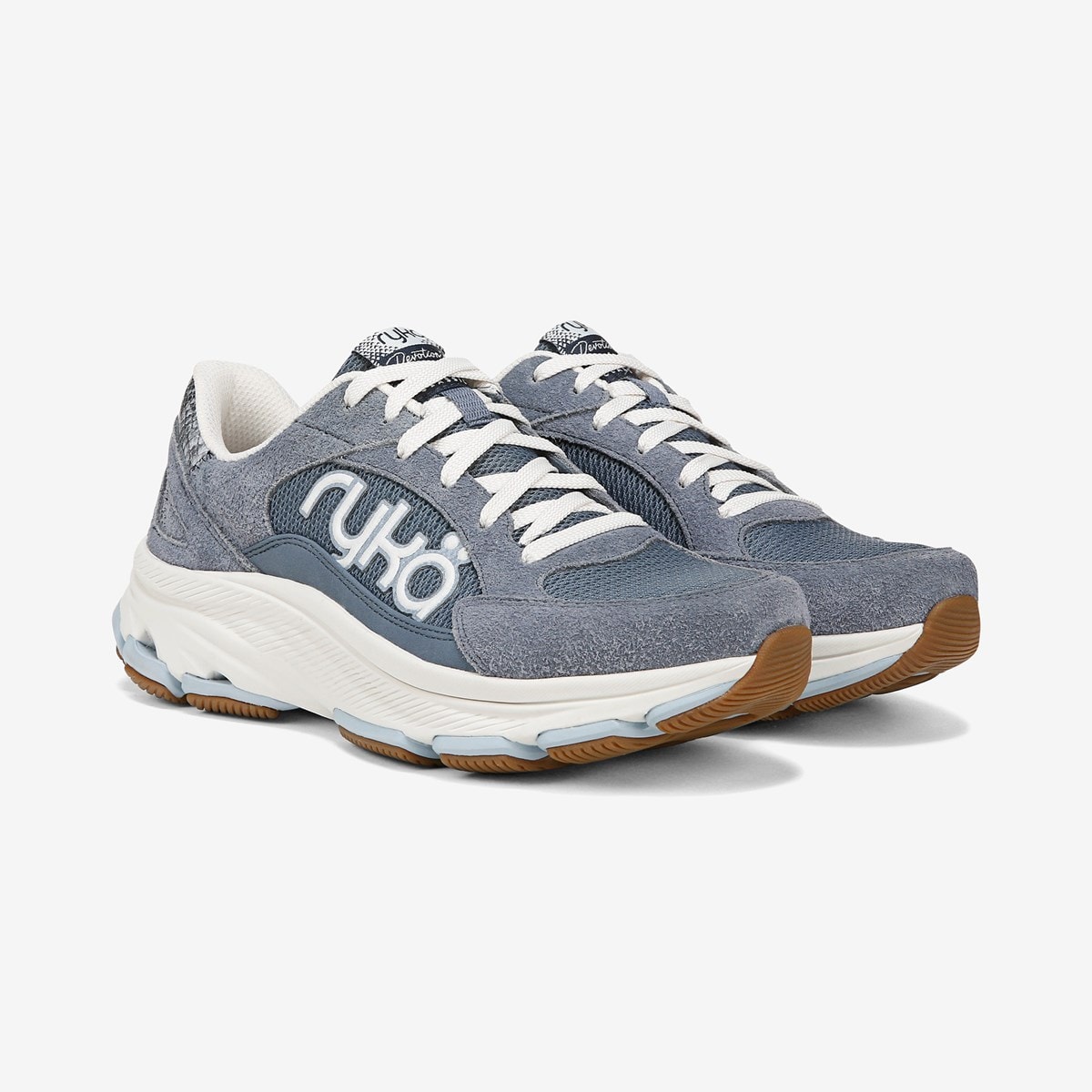 (取寄) ライカ レディース ディヴォーション X マックス クラシック ウォーキング シューズ Ryka women Devotion X Max Classic Walking Shoes Flintstone Blue Fabric Rykä Devotion X Max Classic Walking Sneaker | Womens Sneakers
