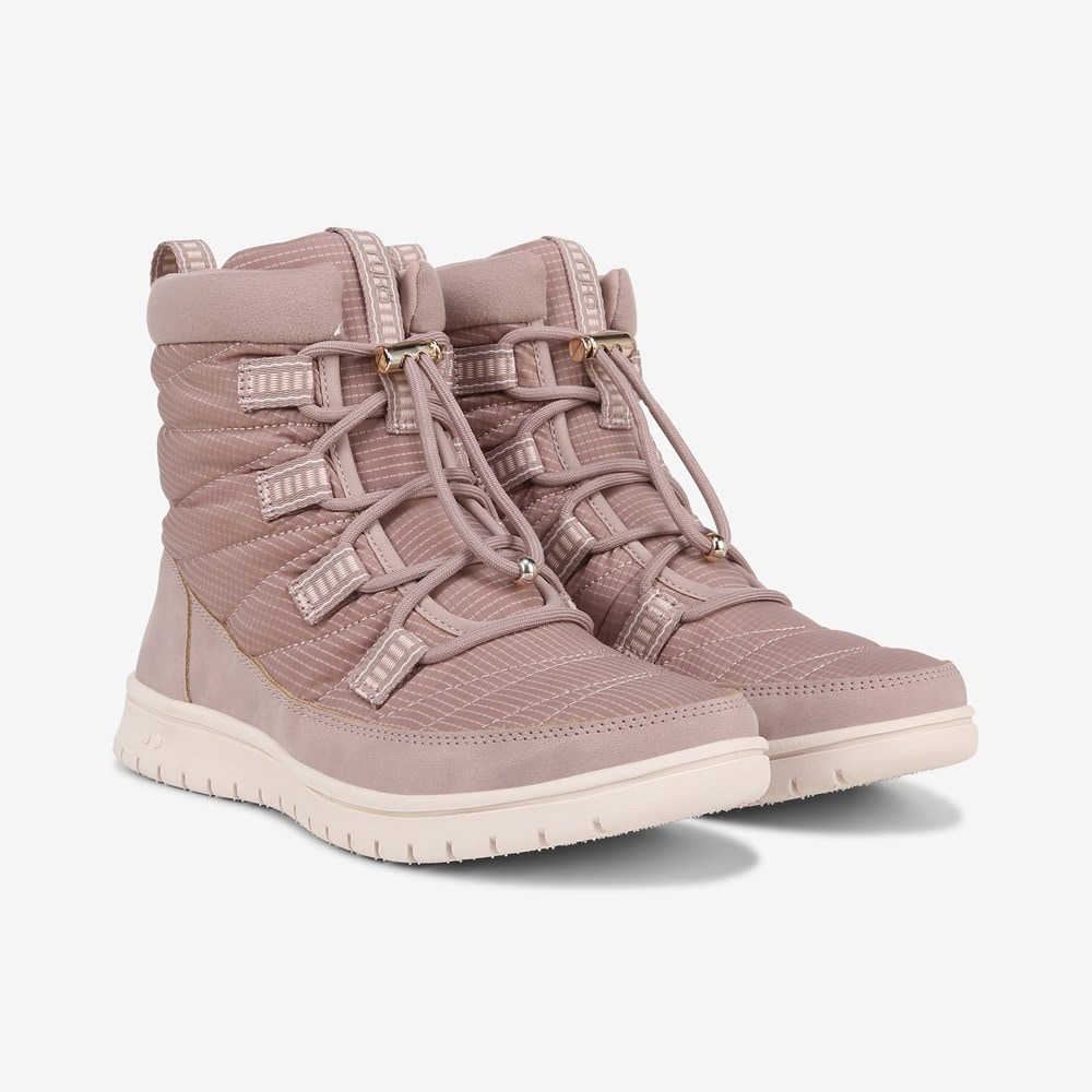 Skechers waterproof quilted bungee winter boots deals