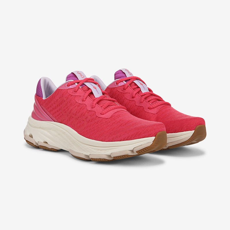 Ryka Devotion X Max Rs Shoes Popstar Pink Mesh Fabric 7.0 M Arch Support, Lightweight