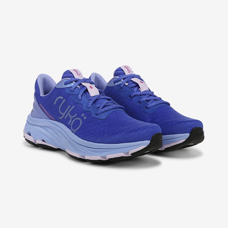 Ryka Devotion X Max Rs Shoes Dazzling Blue Mesh Fabric 7.0 M Arch Support, Lightweight