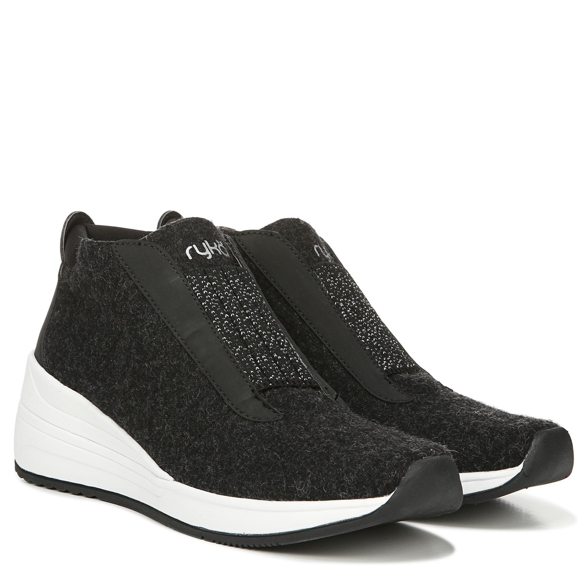 womens wedge sneaker booties