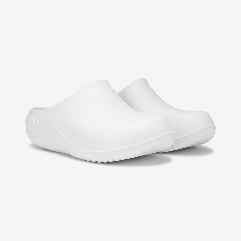 Ryka Echo Recovery Clog Sandals Gardenia White Eva 8.0 M Slip On, Lightweight