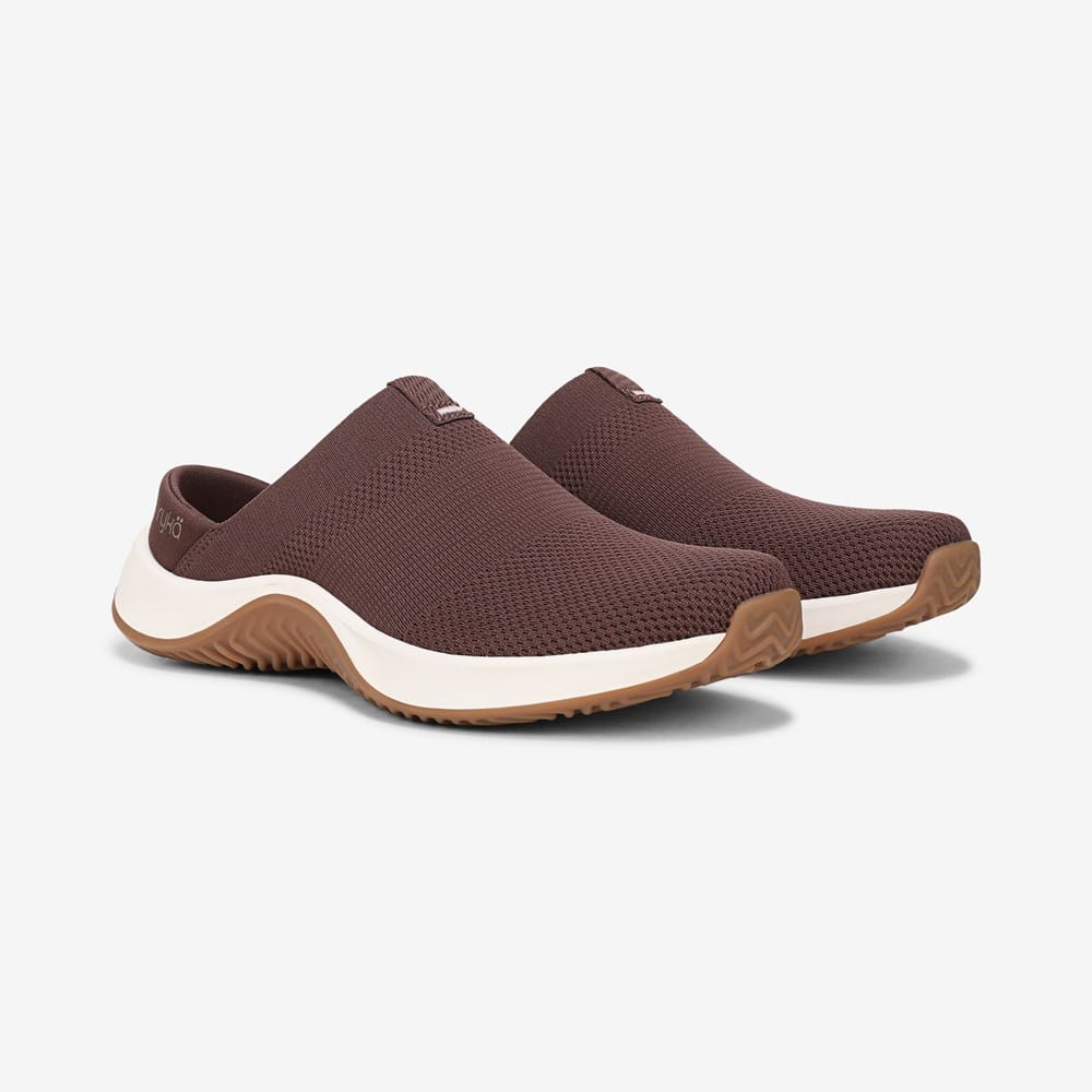 Ryka Women's Ally Slip On Sneakers - Brown Casual & Fashion Sneaker, Rubber Sole (Size 9.5 Medium)