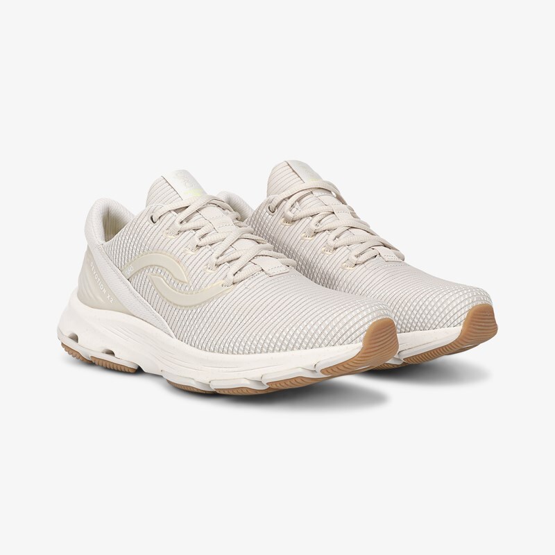 Ryka Devotion X 2 Walking Sneakers French Beige Mesh Fabric 6.0 W Arch Support