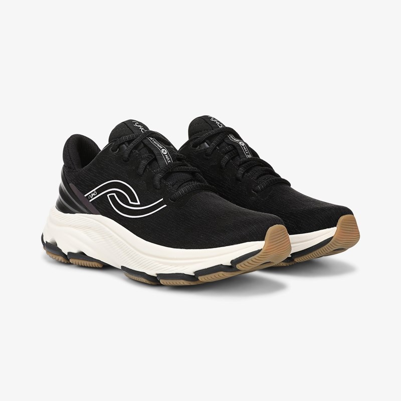 Ryka Devotion X Max 2 Walking Sneakers Black/White Mesh Fabric 12.0 M Arch Support