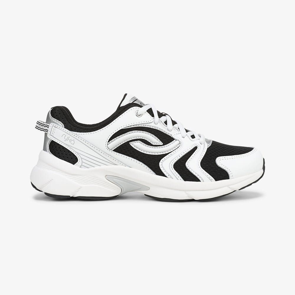 じ*み様 ryka トレーニングスニーカー ホワイト/ブラック Rykä Streamline Walking Sneaker | Womens Sneakers