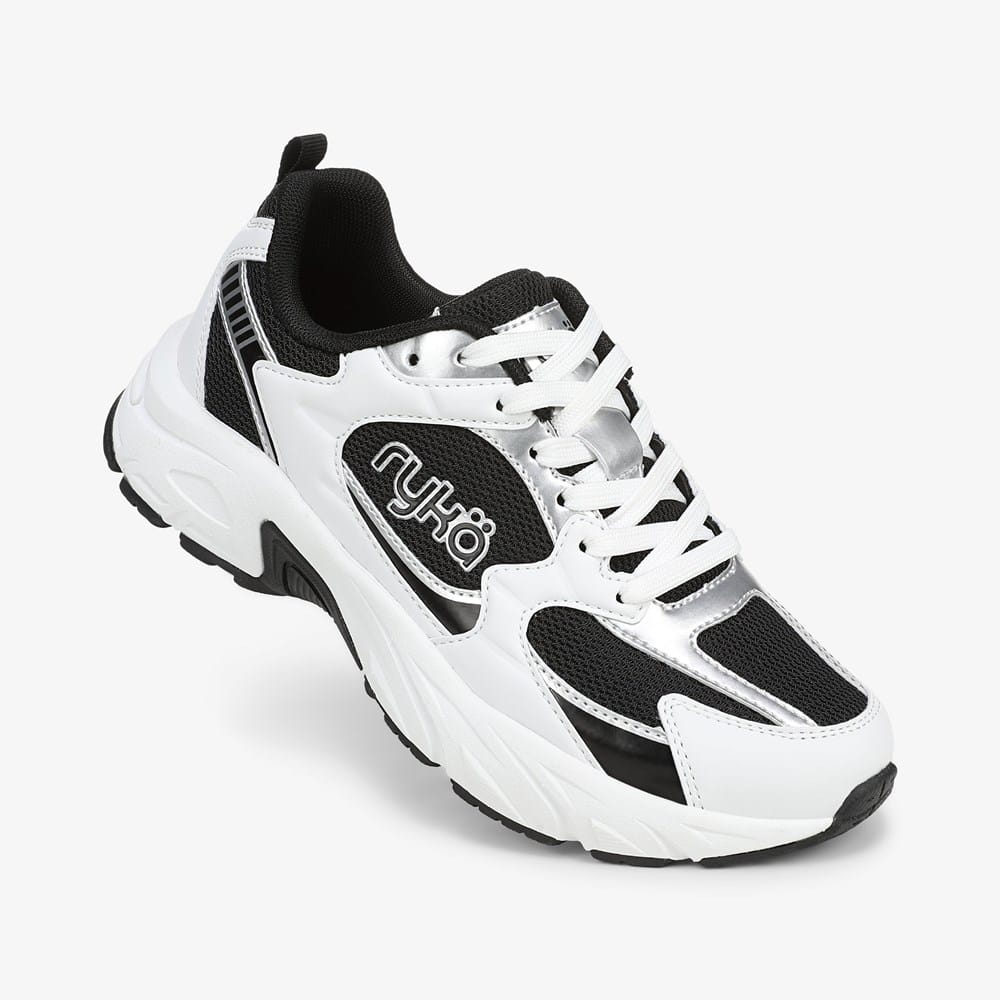 じ*み様 ryka トレーニングスニーカー ホワイト/ブラック Rykä Generation Walking Sneaker | Womens Sneakers