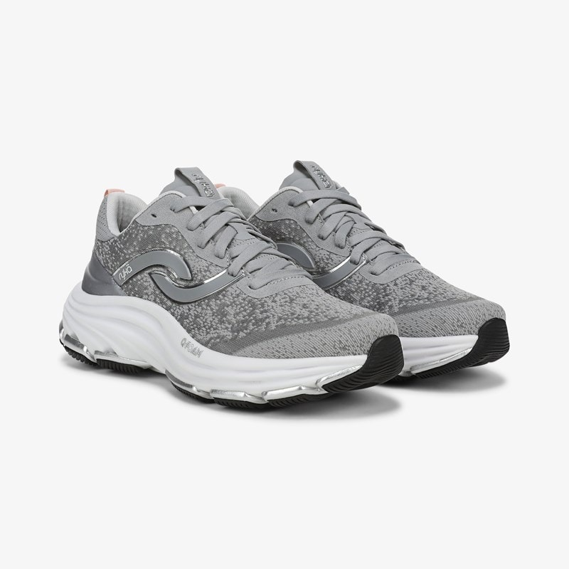 Ryka Dedicate Xtra Lx Walking Sneakers Ultimate Grey Mesh Fabric 8.5 W Arch Support